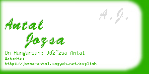 antal jozsa business card